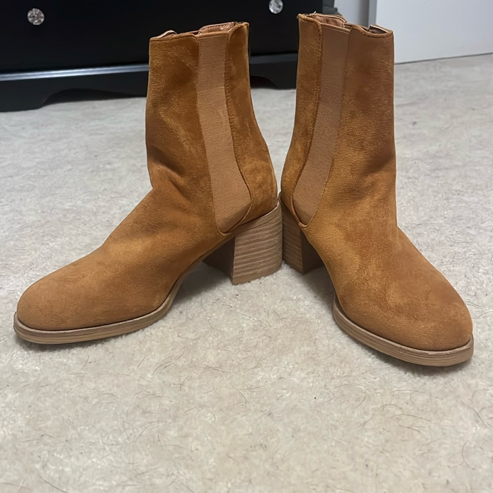 Tan boots